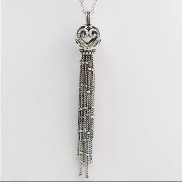 Authentic Pandora Enchanted Tassel Adjustable Necklace 397082cz-70 W Hinged Box